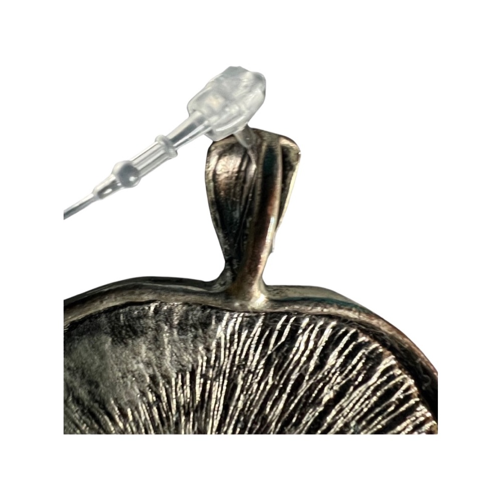 Silver Plated Circle Pendent - image 3